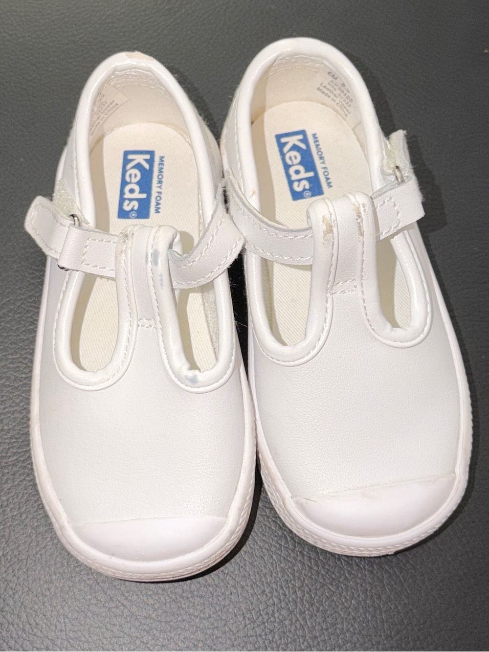 Keds Kids White T-Strap Mary Jane Shoes
